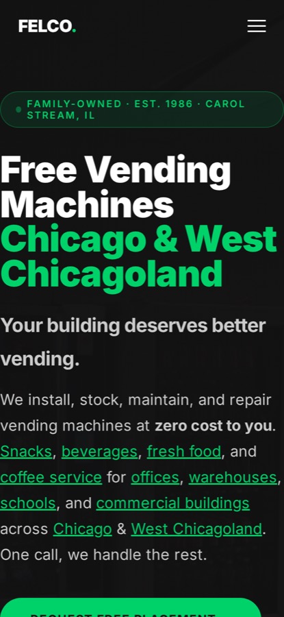 Felco Vending — live client site